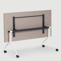 Klapptisch mit Rollen Klapptische fahrbar Rolltisch klappbar Büro Bene FLEX Schwenktisch slim