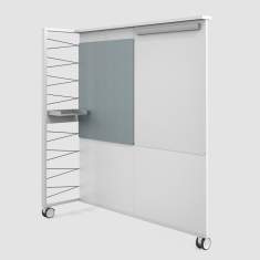 Großes Whiteboard beweglich Büro Wand Whiteboards Rollen, Bene, FRAME_S Board