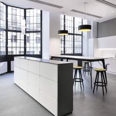 modulares Bürocontainer-System Büro Schrank weiss Aktenschränke Sideboard Bene K2 Stauraum