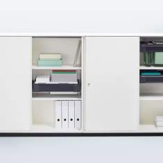 modulares Bürocontainer-System Büro Schrank weiss Aktenschränke Sideboard Bene K2 Stauraum