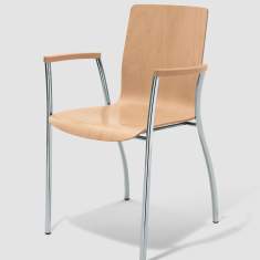 Besucherstuhl Holz Besucherstühle Cafeteria Stuhl stapelbar Konferenzstühle Bene Kizz