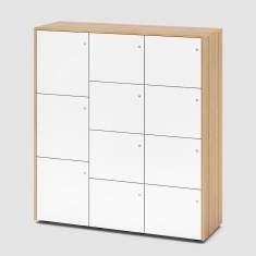 Schliessfachschränke Schliessfachschrank Büro Lockerschrank Holz Bene LOCKER_S
