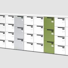 Schliessfachschränke Schliessfachschrank Büro Lockerschrank Holz Bene LOCKER_S