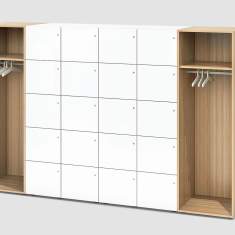 Schliessfachschränke Schliessfachschrank Büro Lockerschrank Holz Bene LOCKER_S