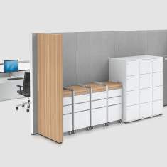 Schliessfachschränke Schliessfachschrank Büro Lockerschrank Holz Bene LOCKER_S