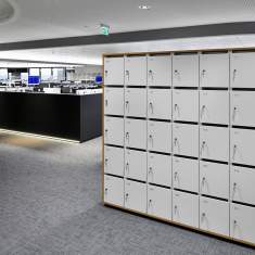 Schliessfachschränke Schliessfachschrank Büro Lockerschrank Holz Bene LOCKER_S