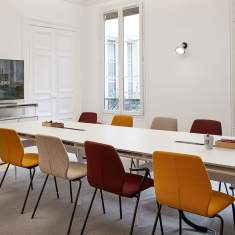 Besucherstuhl stapelbar Besucherstühle Holz Konferenzstühle Cafeteria Stühle, Bene, Mezzo