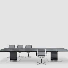 Konferenztisch gross Konferenztische Büro Besprechungstisch schwarz Bene P2 Conference
rechteckige Tischplatte