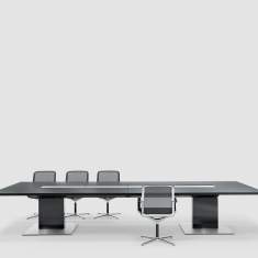 Konferenztisch gross Konferenztische Büro Besprechungstisch schwarz Bene P2 Conference
rechteckige Tischplatte