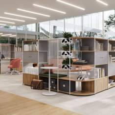 Modulare Büromöbelsysteme Rollregal Büro Rollregale Bürowagen König + Neurath ACTA.PRO