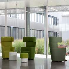 Beistelltisch weiss Beistelltische rund Bene PARCS Pop Up Table