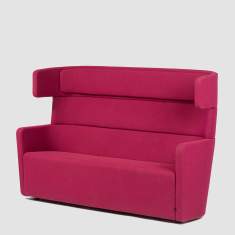 Loungemöbel Loungesofa Sofa violett Büro Lounge Möbel, Bene, PARCS Wing Sofa