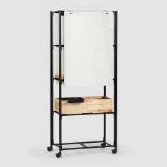 Rollregal Regal fahrbar Modulare Büromöbelsysteme Whiteboard Raumtrenner Bene PIXEL Rack