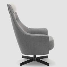 Loungesessel grau Sessel drehbar Bene PORTS Active Chair