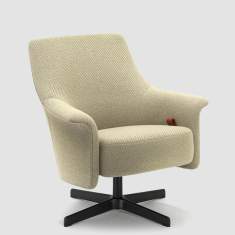 Loungesessel beige Sessel drehbar Bene PORTS Active Chair