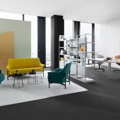 Loungesofa gelb Bene PORTS Lounge Sofa