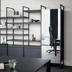 Regalsysteme Büro Regal Regalsystem modular raumgliederndes Element Bene PORTS Storage