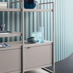 Regalsysteme Büro Regal Regalsystem modular raumgliederndes Element Bene PORTS Storage