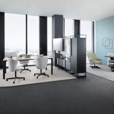 höhenverstellbarer Schreibtisch Büro Konferenreztisch Konferenztische Bene PORTS Table
höhenverstellbar