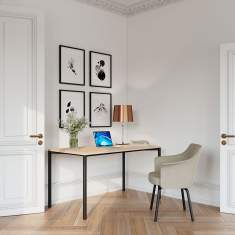 Schreibtisch Holz Konferenztisch Home Office Arbeitstisch Bene PORTS Slim Table