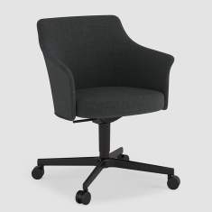 Konferenzstuhl schvwarz Konferenzstühle Büro Home Office Stuhl mit Rollen Bene PORTS Chair