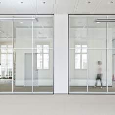 Raumsystem Glas Büroakustik Akustik Akustikelemente Bene Akustikwände R-Platform