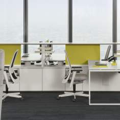 Arbeitstisch Büro Schreibtische kaufen Schreibtisch weiss Bürotisch SQUARE by Bene