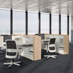 Arbeitstisch Büro Schreibtische kaufen Schreibtisch weiss Bürotisch SQUARE by Bene
