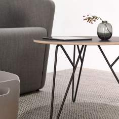Beistelltische oval Bene Studio Beistelltisch
abgerundete Tischplatte