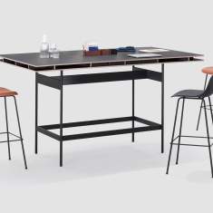 Stehtisch Konferenztisch schwarz Stehtische Konferenztische Büro Besprechungstische Studio FACT high Besprechungstisch