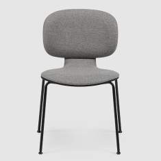 Besucherstuhl grau Besucherstühle Cafeteria Stuhl stapelbar BENE STUDIO Chair