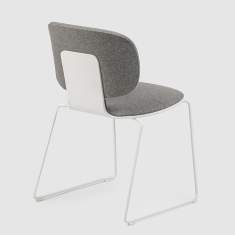 Besucherstuhl grau Besucherstühle Cafeteria Stuhl stapelbar BENE STUDIO Chair