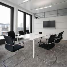 Konferenztisch weiss Konferenztische Büro, Bene, T-Meeting
