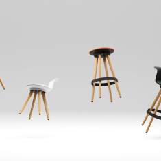 Barstuhl Holz Barhocker Bene TIMBA Stool