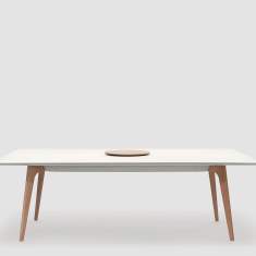 Design Konferenztisch Holz Büro Schreibtische weiß Konferenztische moderne Büromöbel Bene, TIMBA Table