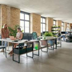 Bürotisch Bürotische mit Regal Schreibtisch Büro Arbeitstisch Sedus se:matrix Desk