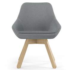 Loungesessel grau Sessel Lounge Besucherstuhl Konferenzstühle, viasit, Calyx