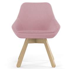Loungesessel rosa Sessel Lounge Besucherstuhl Konferenzstühle, viasit, Calyx