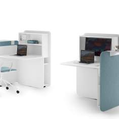 Schreibtisch Home Office Schreibtische Korpus Diamant Weiss fm Büromöbel FLATup