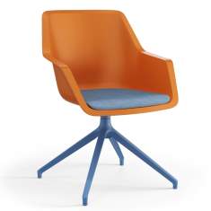 Konferenzstuhl blau orange Konferenzstühle mit Armlehnen Viasit Repend