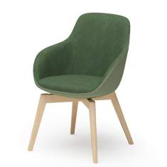 Sessel grün Loungesessel Holz Cafeteria Stuhl Rosconi Objektmöbel - lounge 630