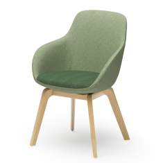 Sessel grün Loungesessel Holz Cafeteria Stuhl Rosconi Objektmöbel - lounge 630