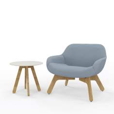 Designer Beistelltisch weiss Beistelltische rund Holz viasit Calyx
