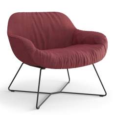 Loungesessel rot Sessel Lounge Viasit Calyx Lounge