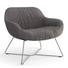 Loungesessel grau Sessel Lounge Viasit Calyx Lounge