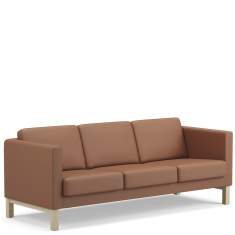 Sofa Lounge braun Leder Loungesofa Kinnarps Scandinavia