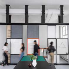 Raumsystem akustik Organisationswand Büro Raumteiler Westermann Trennwand Raumteiler - flomo wall