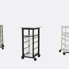 Schubladenregal fahrbar Westermann Rollwagen - flomo trolley
