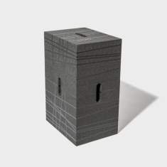 Multifunktionshocker grau Hocker Beistelltisch Westermann Xbrick®