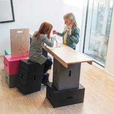 Sitzbank lackiert Bänke Xbrick Westermann X-bench